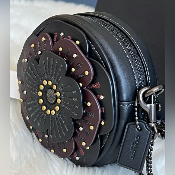 💰SOLD - CE782 - Coach Tea Rose Crossbody - Picture 3 of 12